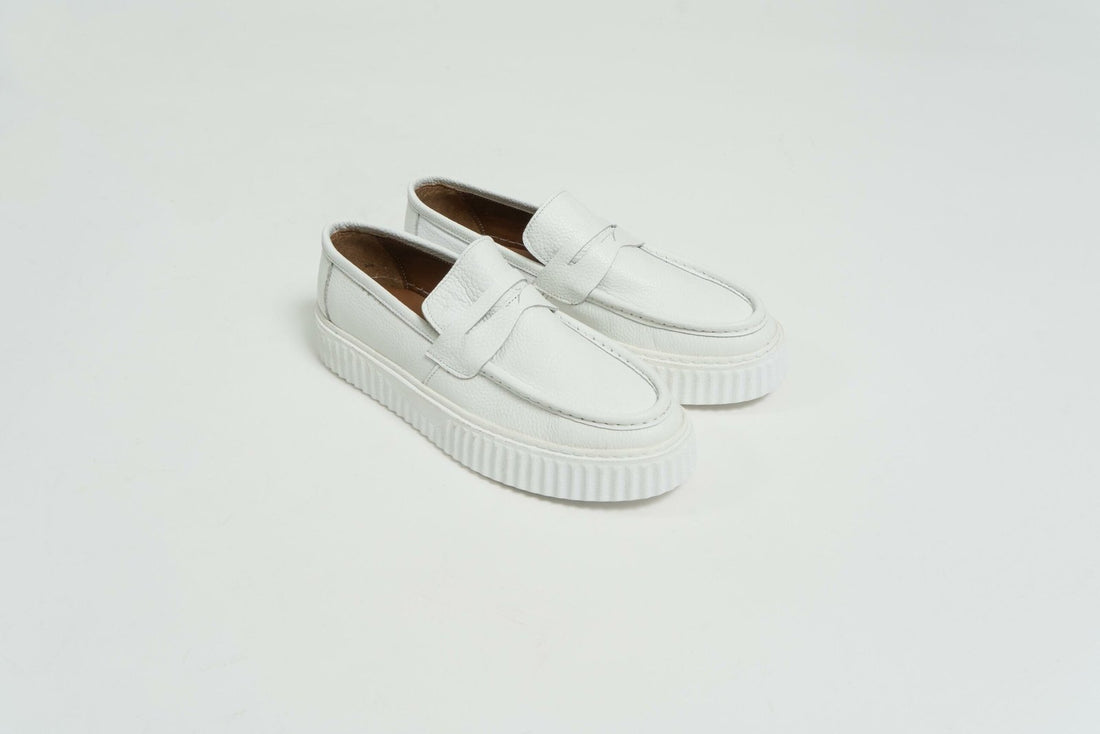 White Leather Moccasin